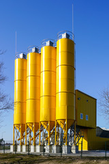 ready new modern stationary concrete batching plant © Zigmunds