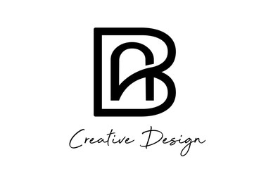 Monogram Creative letters AB A B logo. Abstract business logo design template.