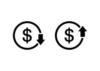 cost reduction icon vector. Reduce costs icon