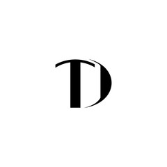 TD DT Letter Logo Design Template