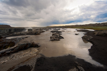 dettifoss waterfall iceland impressive nature