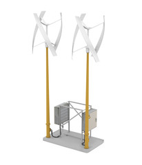 Vertical Axis Wind Turbine Isolated