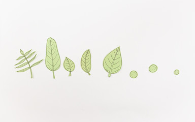 Leaf Set. Hand-drawn decorative elements, doodle floral elements. Black line ink hand drawn art. White background ready for copywriting. Perfect for invitations, greeting cards, posters, prints.