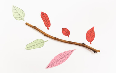 Leaf Set. Hand-drawn decorative elements, doodle floral elements. Black line ink hand drawn art. White background ready for copywriting. Perfect for invitations, greeting cards, posters, prints.