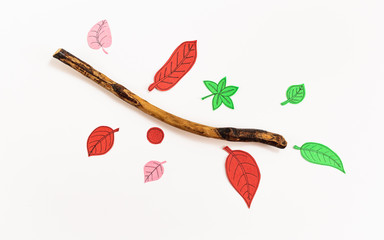 Leaf Set. Hand-drawn decorative elements, doodle floral elements. Black line ink hand drawn art. White background ready for copywriting. Perfect for invitations, greeting cards, posters, prints.