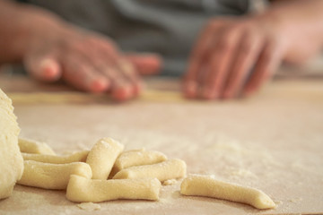 Mparrettate, pasta tipica calabrese, Italy