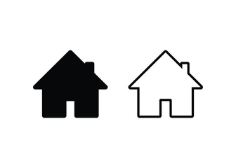 Home icon, Home sign and symbol vector design