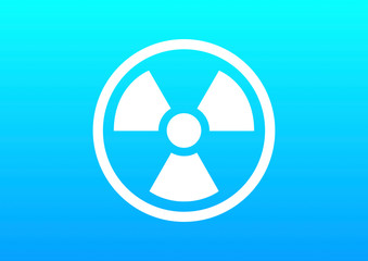 Illustration icon of a radioactive area