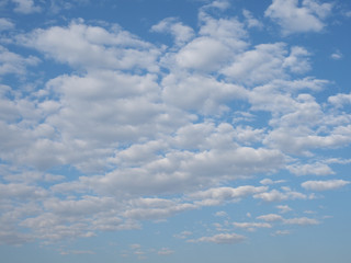 blue sky with clouds background
