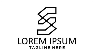 ABSTRACT LOGO FROM LETTER S DESIGN CONCEPT