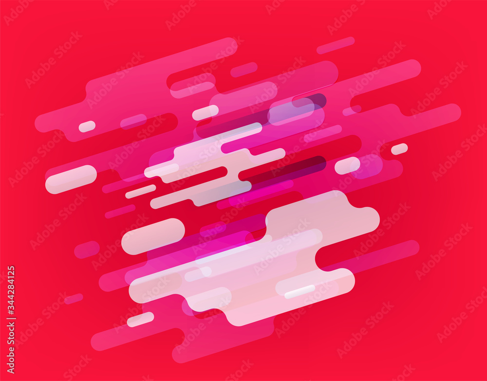 Aufkleber Abstract composition of color clouds. Abstract vector background