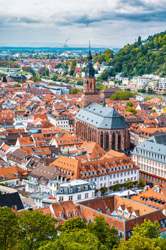 View of the old, beautiful city of Heidelberg