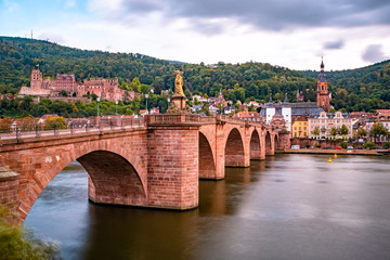 Fototapeta premium View of the old, beautiful city of Heidelberg