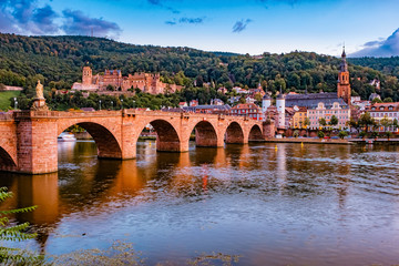View of the old, beautiful city of Heidelberg