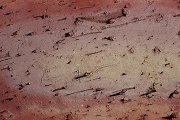 The texture of red-pink brick. Clay. Brick surface