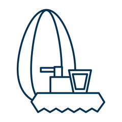 Sunflower seed and combine harvester tractor. Harvesting sunflower by truck. Linear thin line vector icon. Editable stroke. Outline illustration.