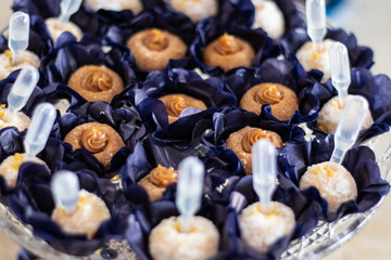 Graduation party. Sweets and decoration