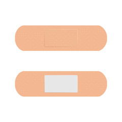 Aid Band Plaster Strips Set. Vector illustration