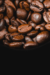 Close Up Coffee Bean In a Cup