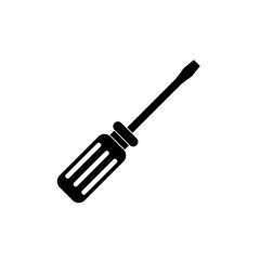 Screwdriver icon, logo isolated on white background