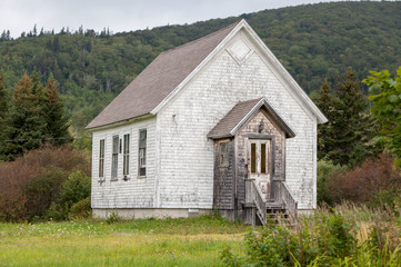 Abandoned wooden church in Prince Edward Island, Canada