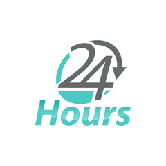 24hours hotline support service outline icons. Vector illustration. Editable stroke. Isolated icon suitable for web, infographics, interface and apps.