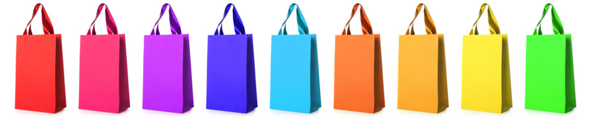 Multicolor shopping bags