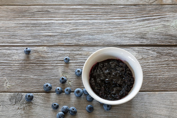 Obraz na płótnie Canvas blueberry jam