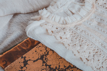 fabric organic texture book homemade