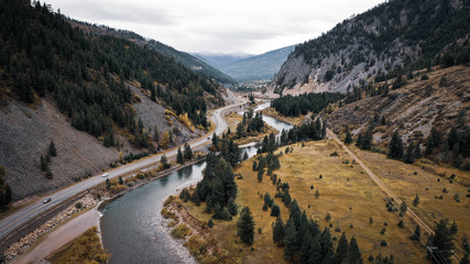 Fototapeta na wymiar Montana Mountains (Drone Photo)