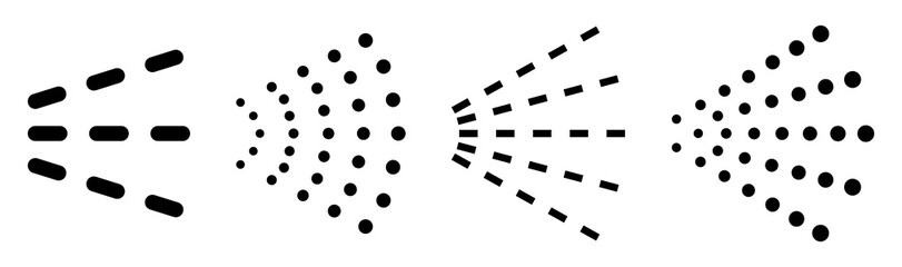 Spray simple icons. Vector illustration