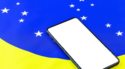 cell phone with white background for editing, advertising image mockups, with brazil flag and cell phone with white background for editing, advertising image mockups, with brazil flag and smartphone s