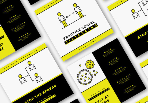 Set of Social Media Post Layouts