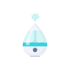 Fototapeta premium Humidifier for home. Humidifier air diffuser. Purifier microclimate. Vector illustration