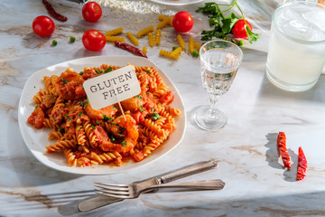 Fusilli Vodka Sauce Shrimp