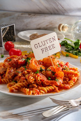 Fusilli Vodka Sauce Shrimp