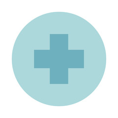 medicine cross health care medical flat style icon