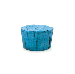 Old bottle cork on a white background