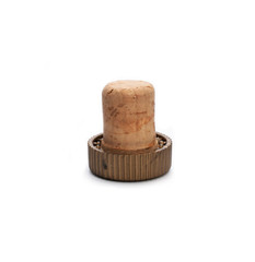 Wine corks isolated on white background