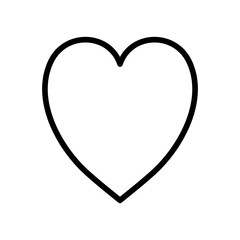 user interface concept, heart icon, line style