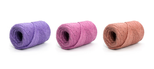 Roll rope isolated on white background