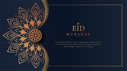 Eid ramadan luxury decorative mandala background