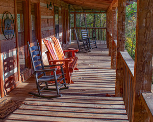 Mountain Cabin Front Porch