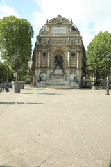 Obraz premium beautiful Saint Michel fountain in Paris famous place