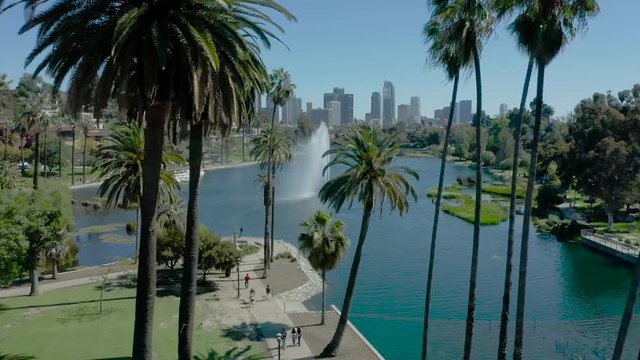 Aerial video of Los Angeles