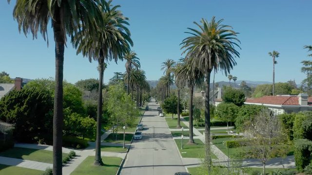 Aerial video of Los Angeles