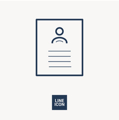 badge isolated minimal icon. document graph line vector icon for websites and mobile minimalistic flat design. 