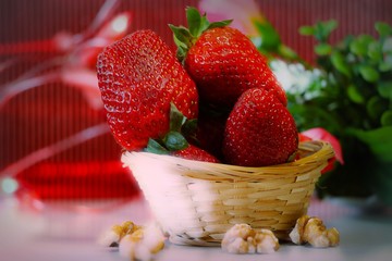 basket of strawberries