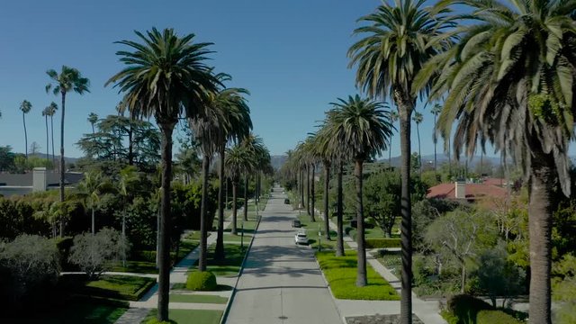 Aerial video of Los Angeles