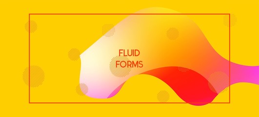 Obraz premium Yellow Vector Business Banner. Glitch Minimal Creative Page Poster Design. 